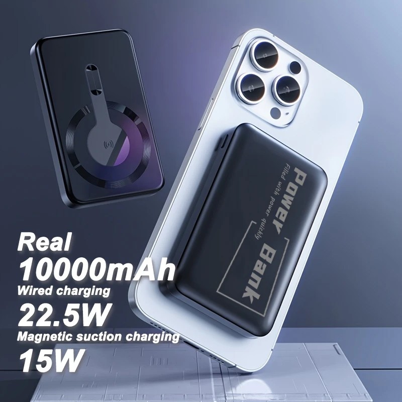 Повербанк бездротовий, Магнітний REEMA 10000mah Повербанк бездротовий, Магнітний REEMA 10000mah