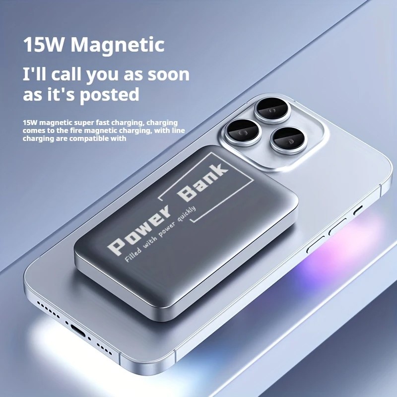 Повербанк бездротовий, Магнітний REEMA 10000mah Повербанк бездротовий, Магнітний REEMA 10000mah