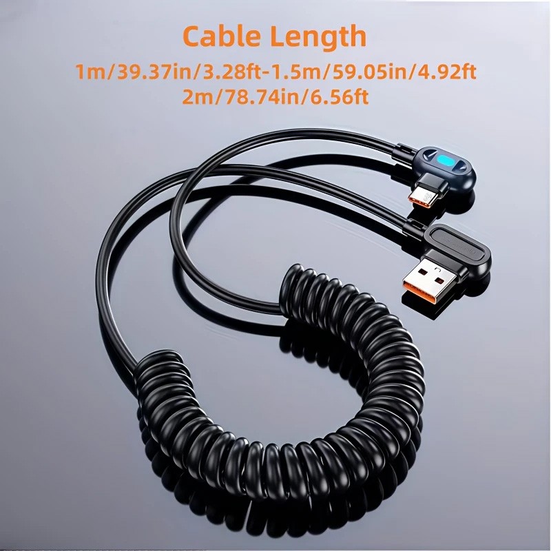 Кабель USB до USB-C Max 120W 6A кручений 2 метра 1 шт. Кабель USB до USB-C Max 120W 6A кручений 2 метра 1 шт.