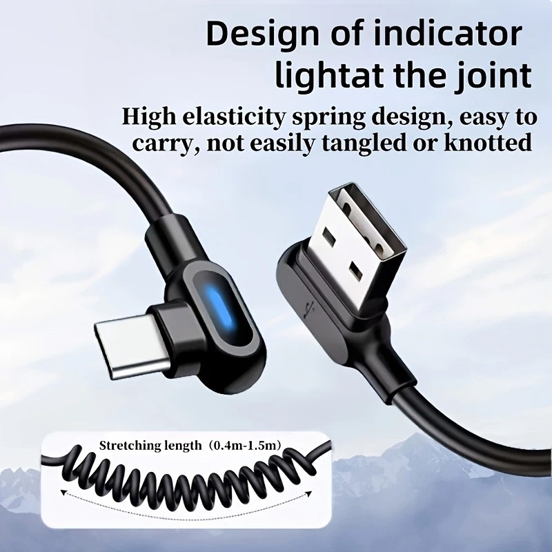 Кабель USB до USB-C Max 120W 6A кручений 2 метра 1 шт. Кабель USB до USB-C Max 120W 6A кручений 2 метра 1 шт.