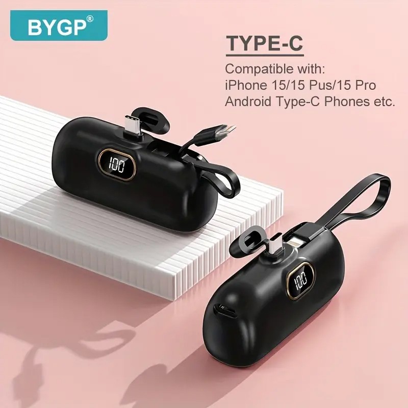 ПОВЕРБАНК bygp 5000 мАг, ультракомпактний (Чорний) ПОВЕРБАНК bygp 5000 мАг, ультракомпактний (Чорний)