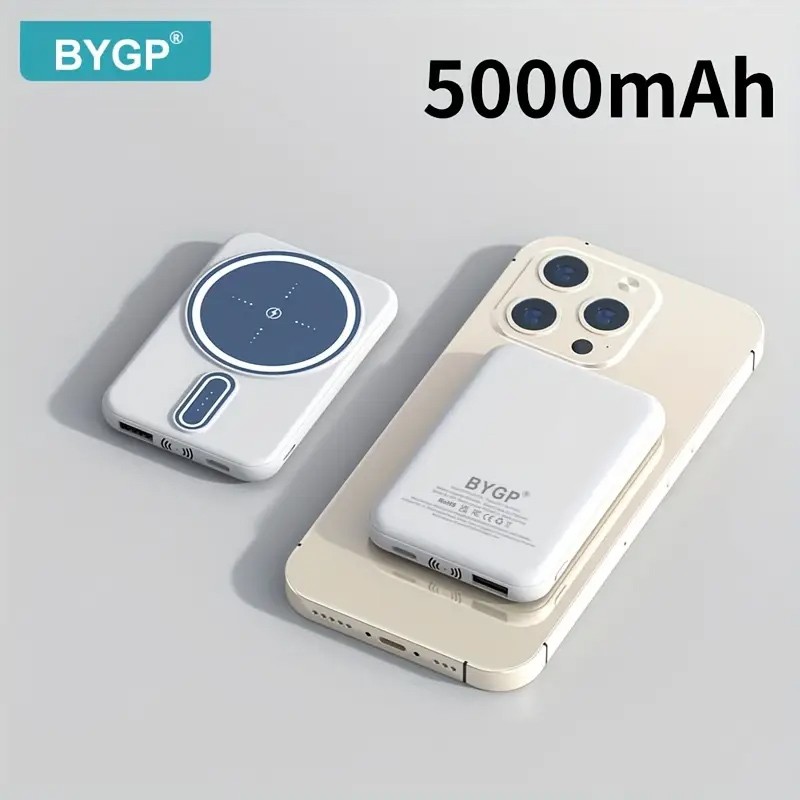 Повербанк BYGP - 5000mah магнітне зарядка 5W (Чорний) Повербанк BYGP - 5000mah магнітне зарядка 5W (Чорний)