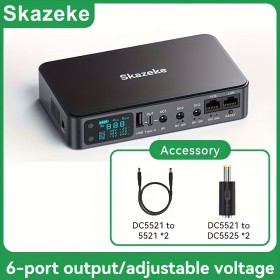 Джерело безперебійного живлення (ДБЖ) 5V 9V 12V 15V 24V 18000 мАг